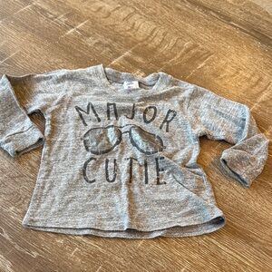 Kids' Gray 'Major Cutie' Long-Sleeve Tee